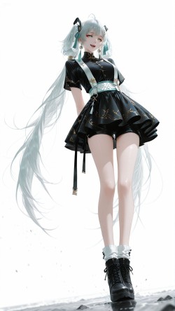 二次元鸣潮游戏角色大长腿美女高清壁纸 视觉美感