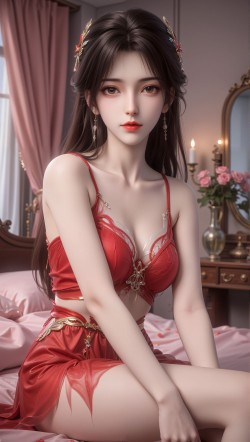 完美世界火灵儿闺房主题限定壁纸。