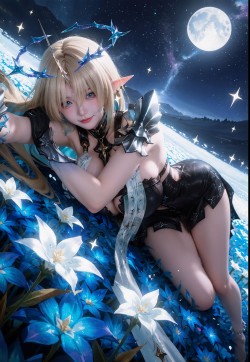 月光与晨光，鸣潮卡提希娅、芙露德莉斯高清手机壁纸，还得是大卡的身材