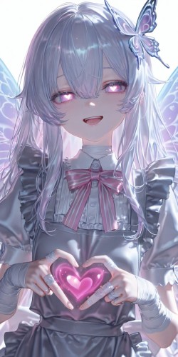 比心 二次元动漫壁纸 二次元少女