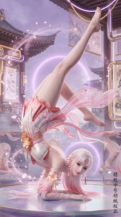 永劫无间呆萌女角色 胡桃神装皮肤 这是什么姿势 大长腿游戏美女图片