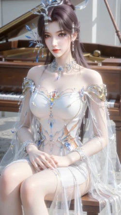 云深不知梦云望舒动漫国漫女神壁纸 钢琴 免费美图壁纸