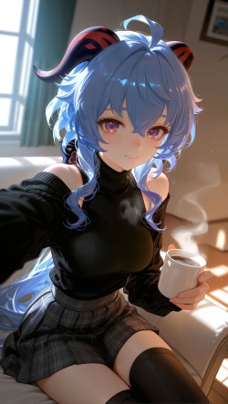 早安午安晚安 今天也要平平安安。原神 神里绫华 八重神子 雷电将军 甘雨