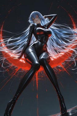 艾斯德斯 暗黑风 斩赤红之瞳 二次元 手机壁纸