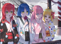 孤独摇滚 后藤独 伊地知虹夏 山田凉 喜多郁代 电脑壁纸