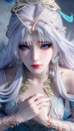 山海经 银环 动漫美女 国漫女神 唯美壁纸图片 高清特写