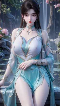 青鳞腰臀比！这曲线美。国漫女神 壁纸 斗破苍穹