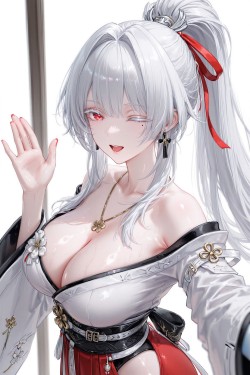 2K超高清手机壁纸 锁屏背景 鸣潮绯雪 二次元游戏美女 性感自拍 福利图片