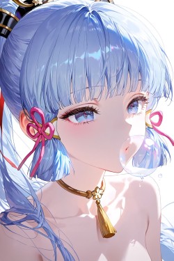 手机壁纸潮图 神里绫华 原神二次元游戏图片