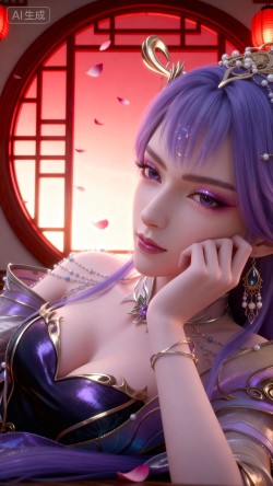 天穹 百炼成神 AI绘画 4k超高清手机壁纸背景 性感美女图片