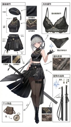 细节~鸣潮二次元美图人物解析