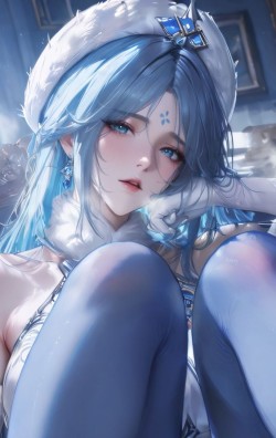 王昭君壁纸 王者荣耀游戏图片 蓝色主题