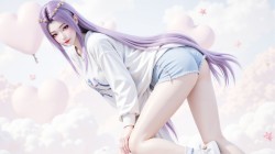 【4P】元瑶 简约横版电脑桌面背景壁纸图片 国漫女神美女 凡人修仙传动漫