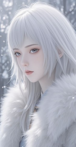 白月魁 <strong>灵笼</strong>第二季 白老板 冬装 手机壁纸