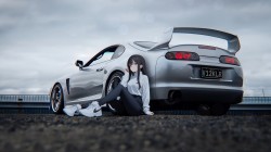 少女跑车 灰色地平线 动漫高清壁纸