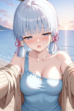 手机壁纸系列。百变绫华#二次元少女 #二次元美图 #神里绫华