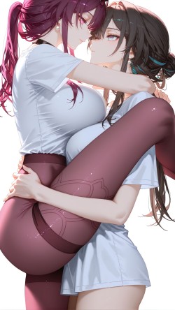 拥抱 崩坏星穹铁道 卡芙卡 阮梅 姬子 二次元美图