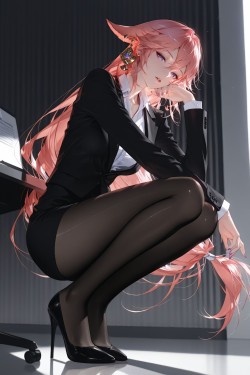 八重神子 二次元 二创 同人