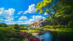 梦中伊甸园风景桌面壁纸