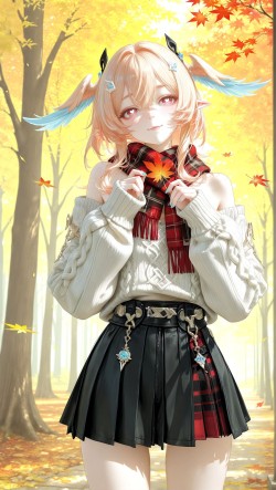 原神莉奈娅 二次元超清美图 元气少女 可爱萌系 AI唯美画风