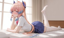 原神心海 完美jk女友 珊瑚宫心海 二次元壁纸 白丝袜过膝袜裙子 电脑壁纸