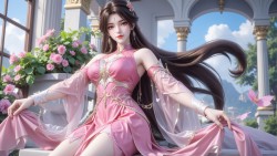 【3P】完美世界火灵儿天神版壁纸。国漫美女 粉色系 新建模