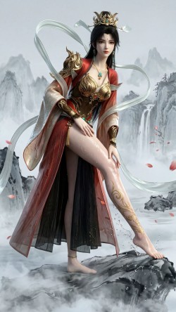 神冥 完美世界 国漫壁纸 国漫女神 腿控 古风水墨