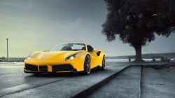 法拉利488黄色跑车桌面壁纸