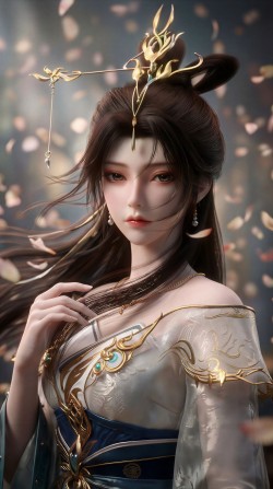 前台侍女，小财迷吧。国漫女神 百炼成神