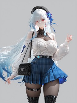 镜流 崩坏星穹铁道 二次元时尚美女