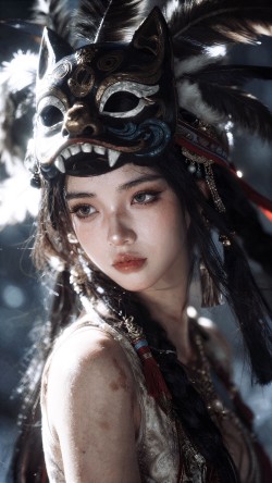 Ai摄影 民族风 古风摄影 超高清版 细节拉满 脸部特写