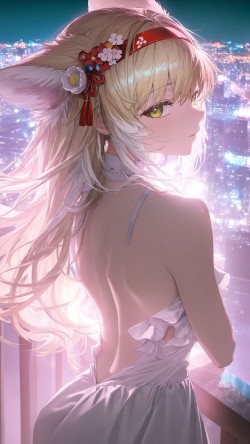 明日方舟 阿米娅 玲兰 二次元角色露背壁纸图片 好看美图