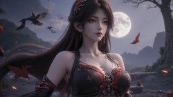 【8P图集】暗黑元素拉满的火灵儿是什么样的？。#国漫 #国漫女神 #壁纸 #完美世界 #火灵儿