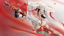 宁红夜 斗笠 长剑 游戏美女 电脑壁纸 永劫无间