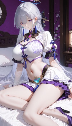 《崩坏星穹铁道》黑天鹅、知更鸟，二次元女仆装高跟鞋大长腿美感十足