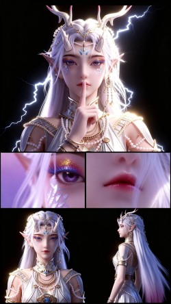 百炼成神女团拼图系列 国漫女神 AI绘画高清壁纸