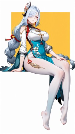 原神二次元游戏角色 申鹤壁纸 穿搭