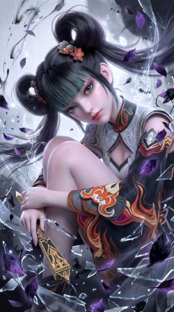 神国之上 宁小龄心魔 国漫女神 双马尾萝莉 可爱女孩