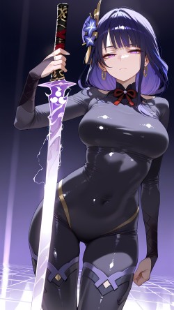 喜欢吗。雷电将军 原神 嫌弃的小眼神 皮衣