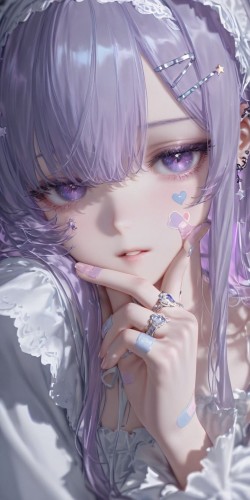 二次元少女美图壁纸图片 手机锁屏桌面超好看！！！