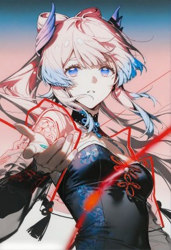 游戏壁纸 原神启动 甘雨 雷电将军