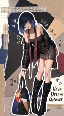 热门游戏 手游 原神 夜兰 二次元游戏人物二创