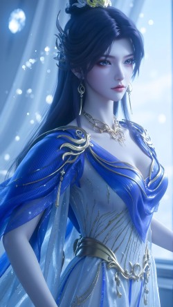 动漫国漫美女 云深不知梦 云望舒 AI绘画高清壁纸图片