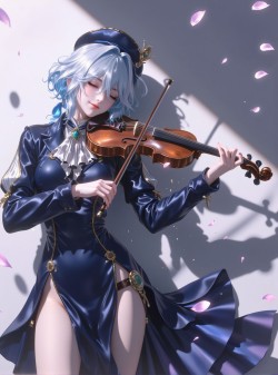 芙宁娜美的没天理了！#芙宁娜 #原神 #美出高级感 #芙卡洛斯