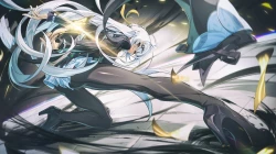 别名 屁股 紧身裤 带裤袜 裙子 撑腿 白发 黄眼 绝区零