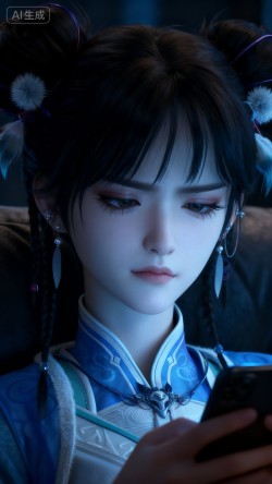 神国之上宁小龄 不屑小表情 古风结合现代 壁纸 国漫