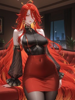 【玛薇卡 原神】二次元 御姐 纯欲天花板