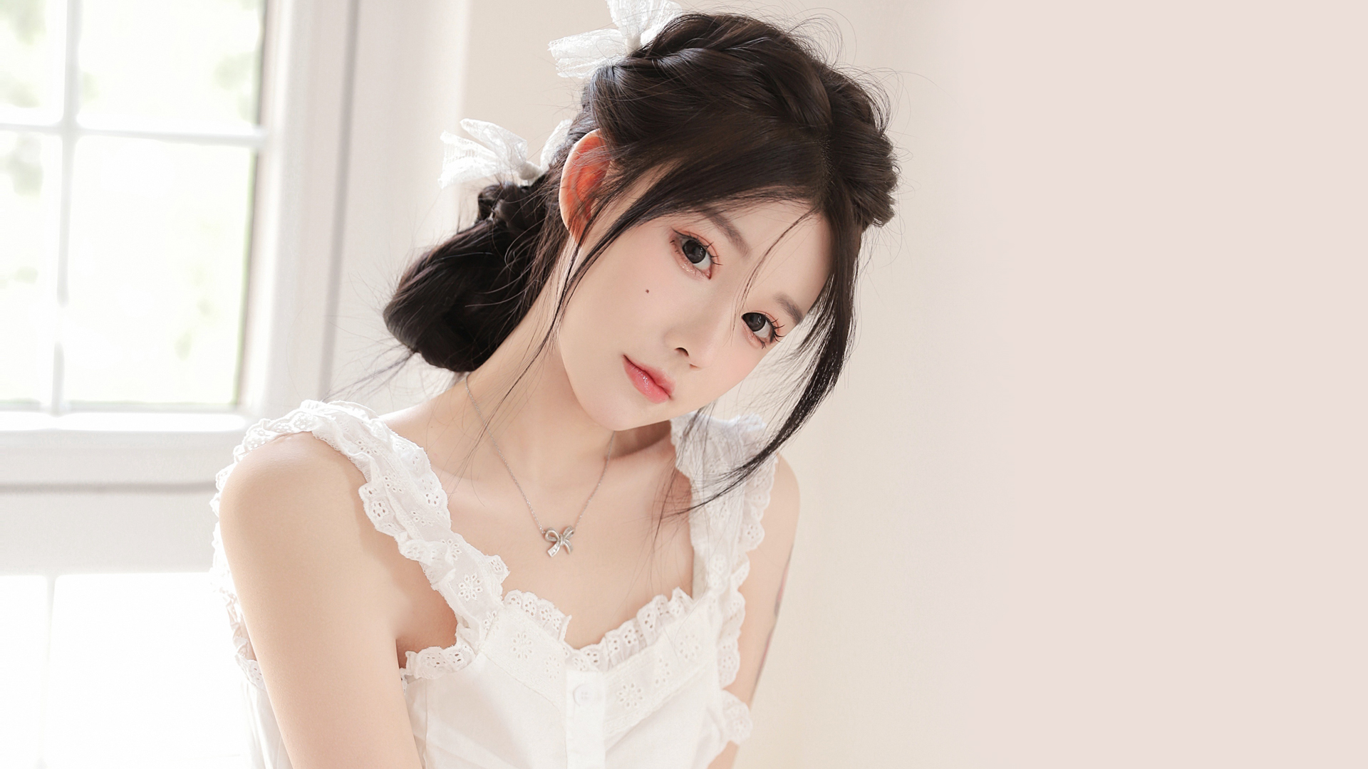 清新 居家 清纯美女 桌面壁纸,第2张