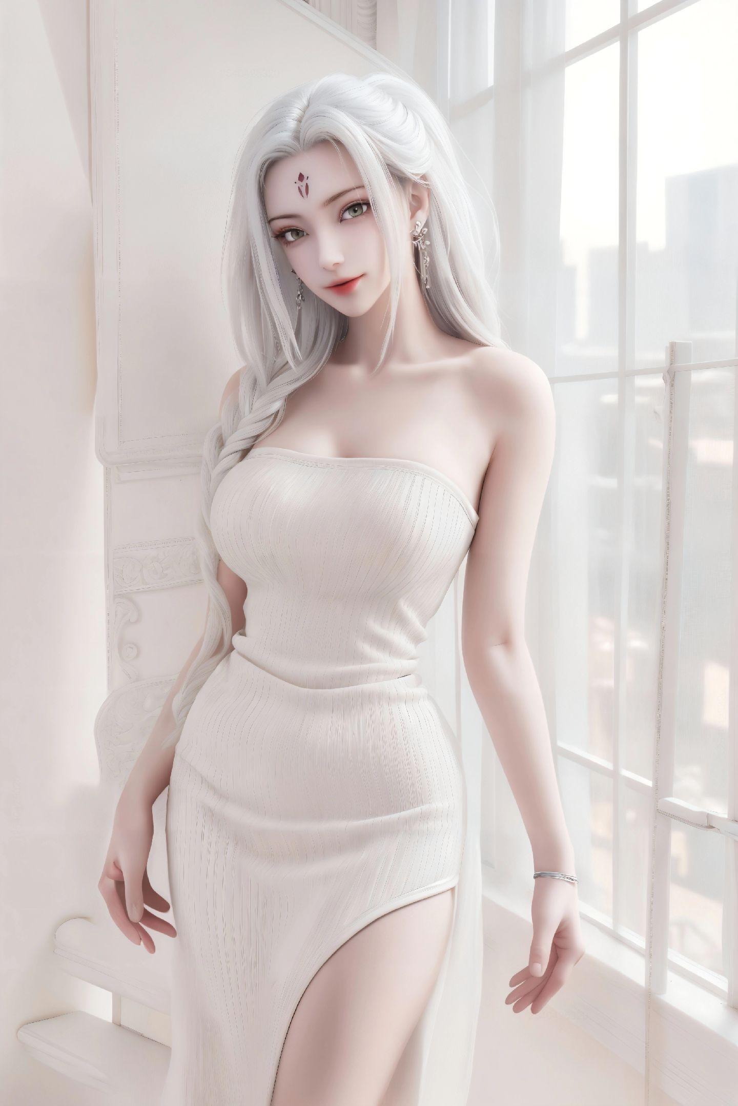 诛仙#小白，神印王座#圣采儿，完美世界#白发火灵儿,第1张