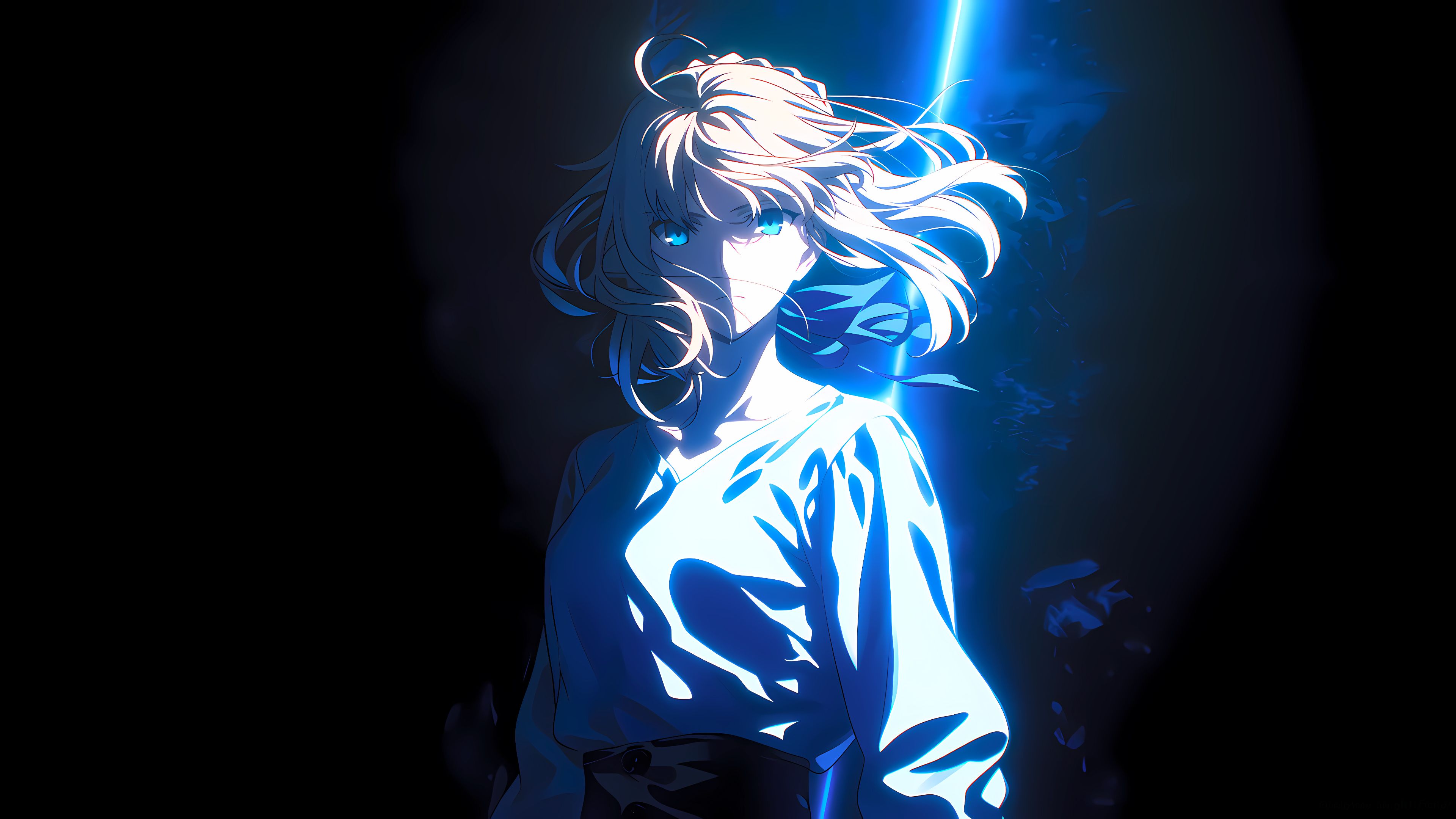 二次元少女壁纸，阿尔托莉雅·潘德拉贡AI动漫美图壁纸,第1张